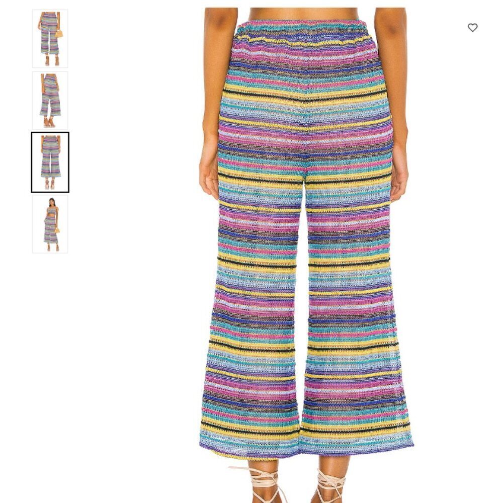 NWOT MAJORELLE Rebecca Pant in rainbow size small - Picture 3 of 6